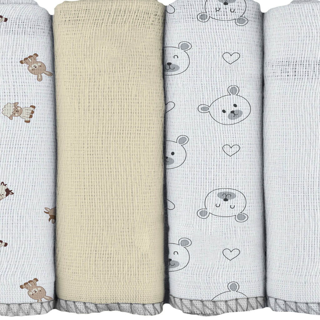 Pano de Boca para Bebê 34 cm x 34 cm Bublim