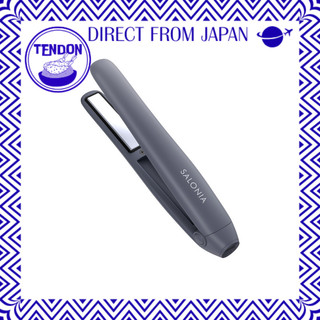 SALONIA Chapinha sem fio 12 mm, prancha de cabelo com função de power bank, leve, para franja SAL25119GR cinza