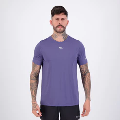 Camiseta Fila Sun Protect Breezy Marinho e Branco