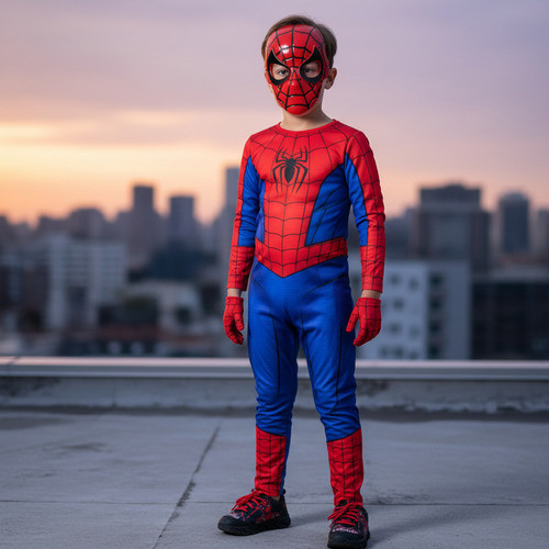Fantasia Infantil Homem Aranha Filme Vingadores Identica