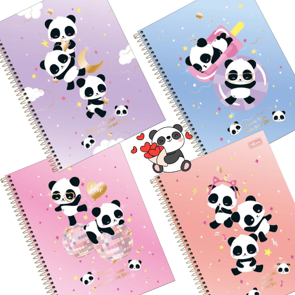 Caderno Universitário Tilibra Lovely Friend 10 Matérias 160 Folhas Capa Dura