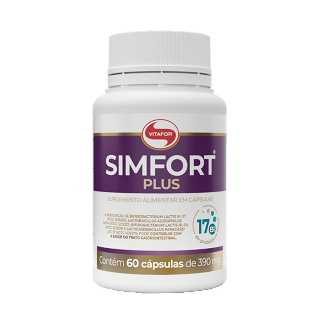 Simfort Plus 60 Capsulas 390mg - Vitafor