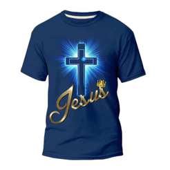 CAMISA CAMISETA ESTAMPADA CRUZ ILUMINADA 100% ALGODÃO ENVIO RAPIDO