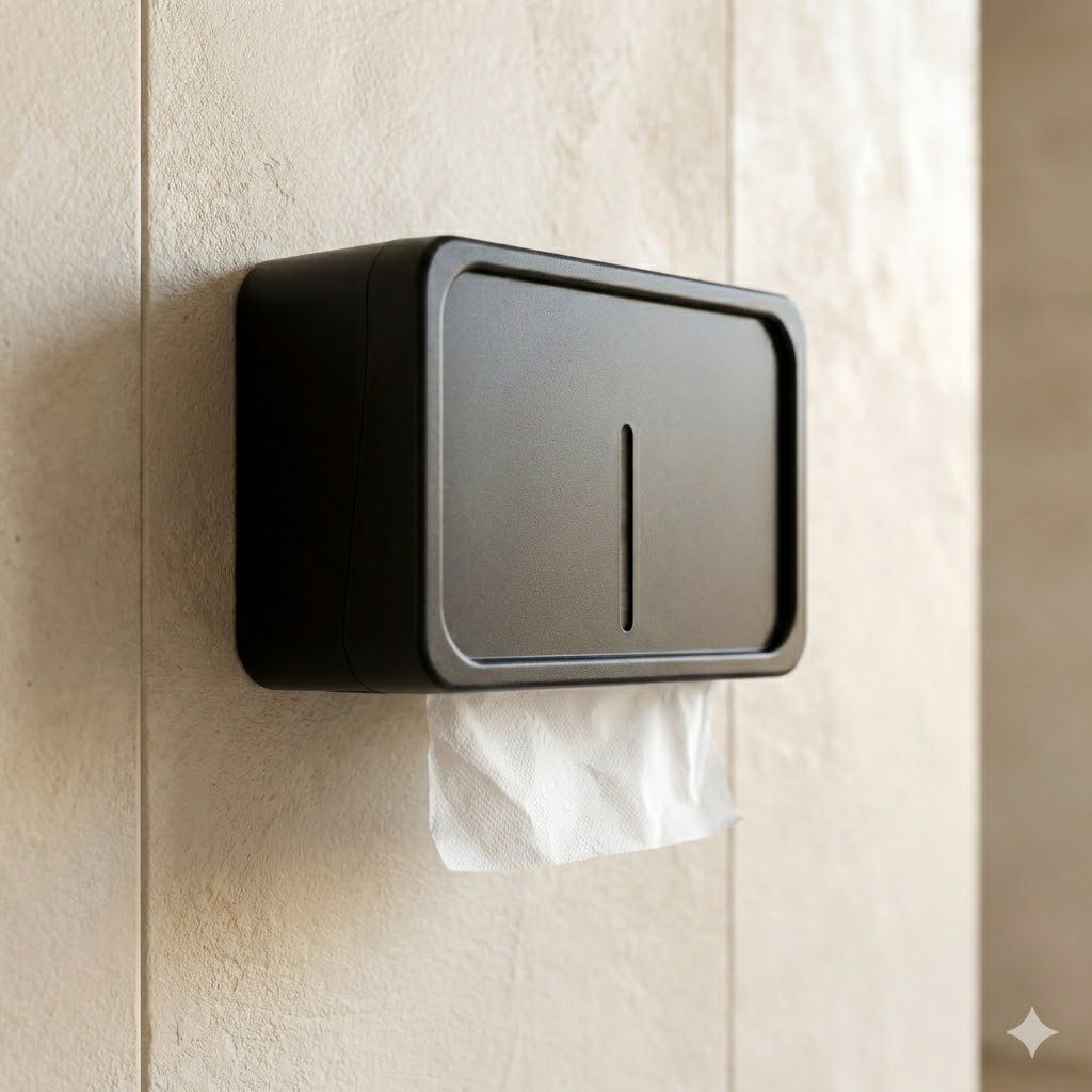 Dispenser Toalheiro de Parede Papel Interfolhas Preto em Oferta na Shopee