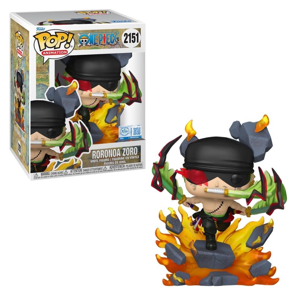 Boneco Funko Pop! Premium One Piece - Zoro (Rei do Inferno) em Oferta na Shopee