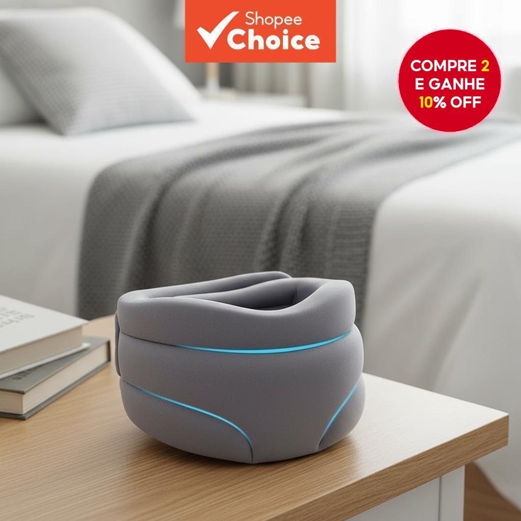 Colar Cervical de Espuma Macia Ajustável com Design Cervicorreto para Alívio de Pressão, Dor Cervical e Proteção da