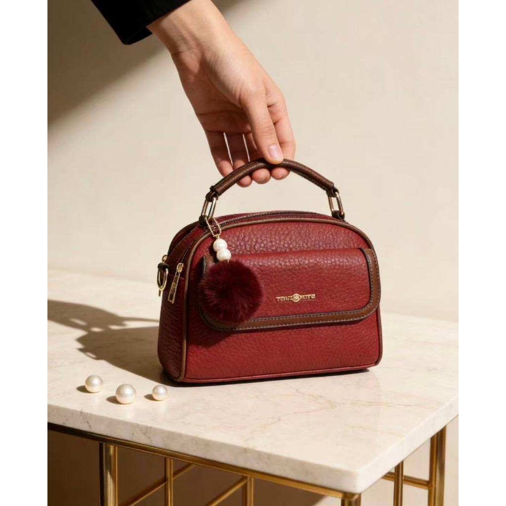 Bolsa Grande De Ombro Transversal Com Alça Lateral Feminina De Couro PU TM9090 TM em Oferta na Shopee