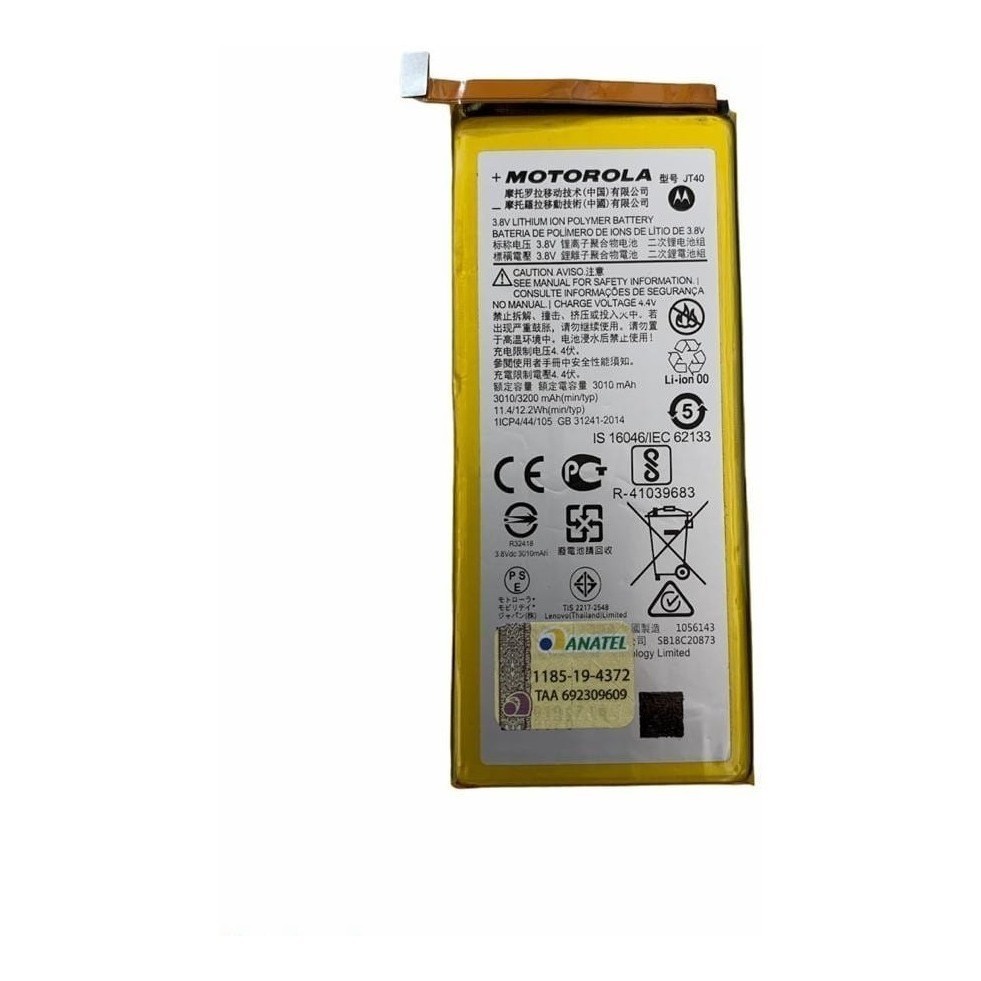 Bateria Motorola Moto G6 Plus Jt40 Opcional Capa película e carregador completo! Premium