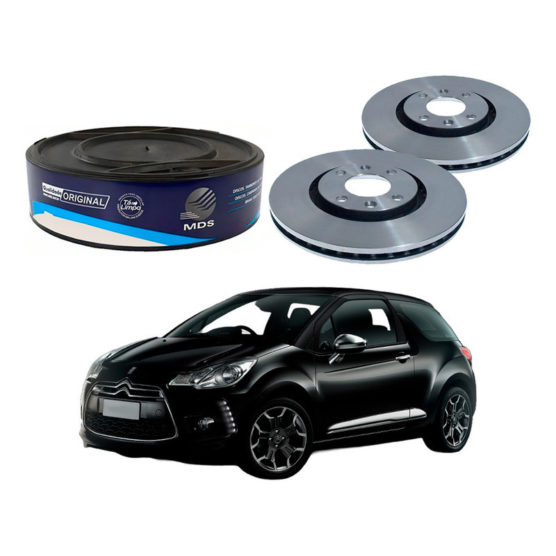 Disco Freio Dianteiro Ds3 1.6 2012 A 2016