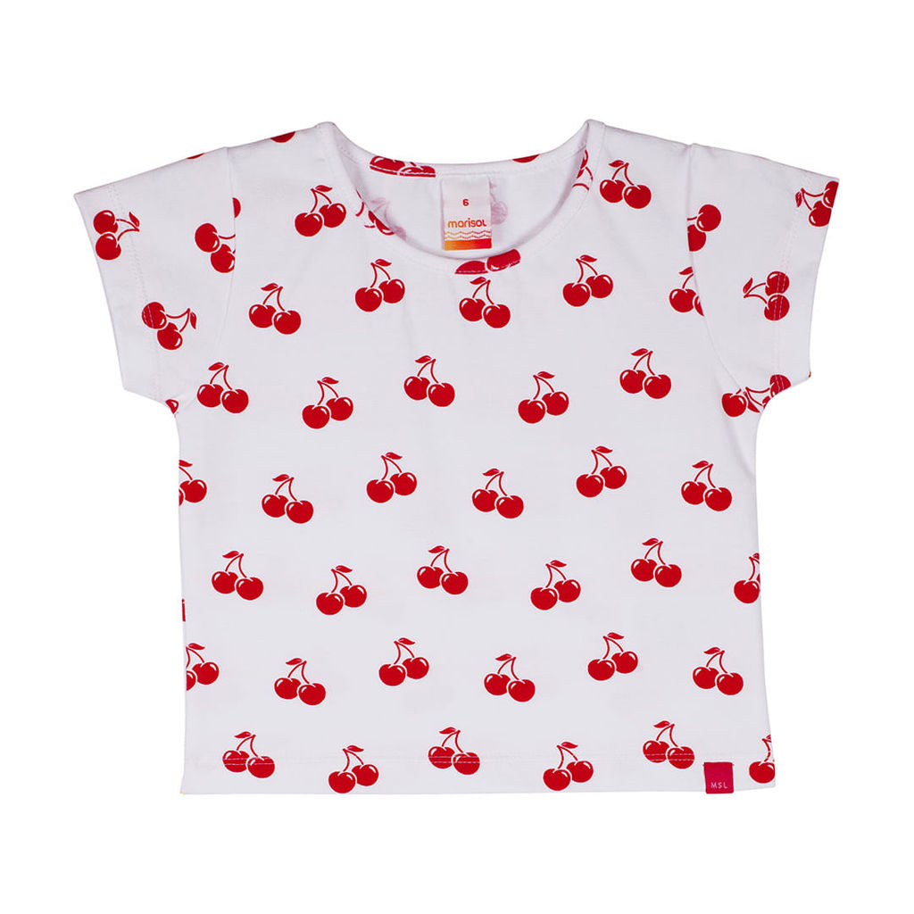Blusa Cropped Estampada Menina Marisol