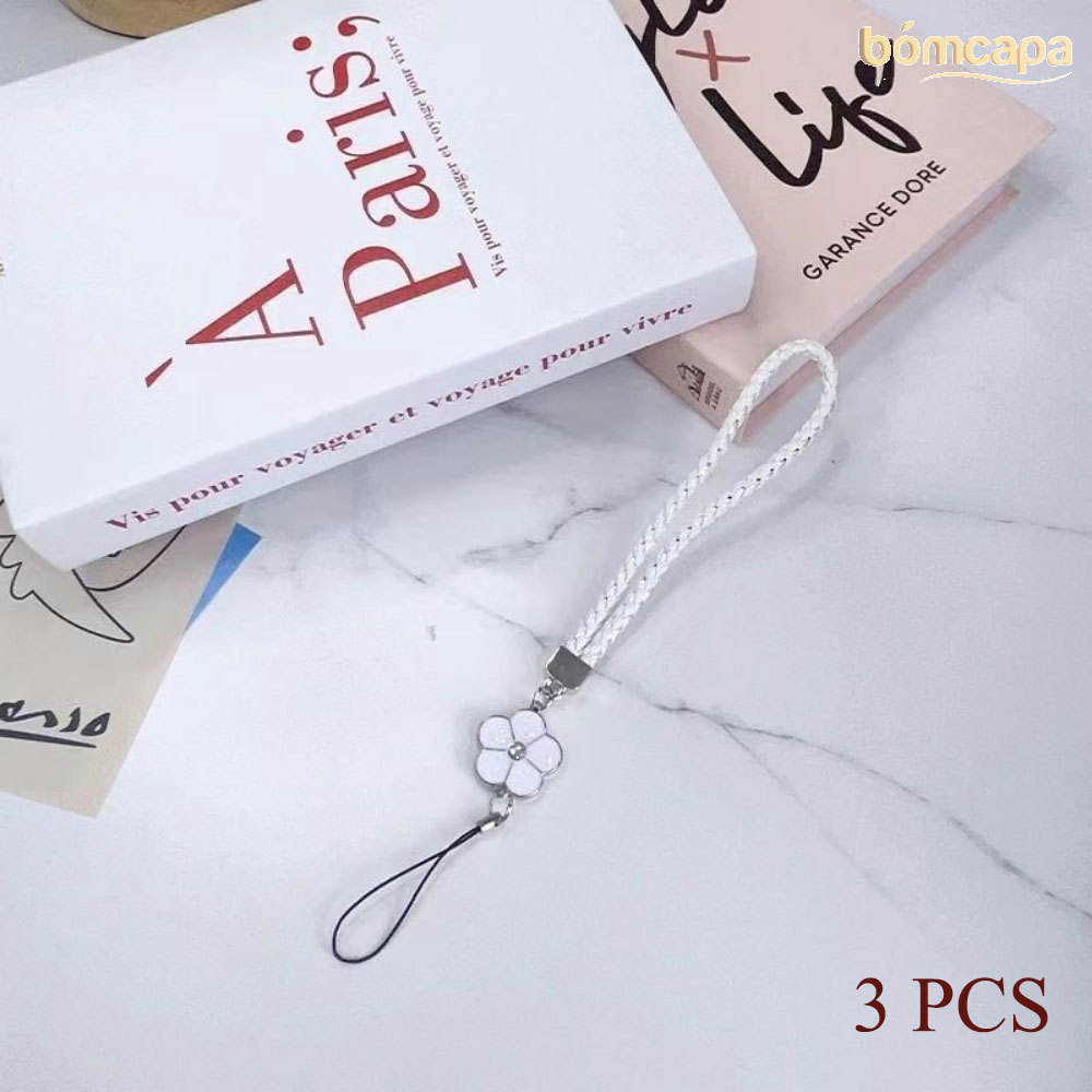 3PCS High Qualidade Cordão De Pulso Floral Feito À Mão Com USB E Chaveiro-Estilo Anti-Queda Small-Flowered Lanyard GS005