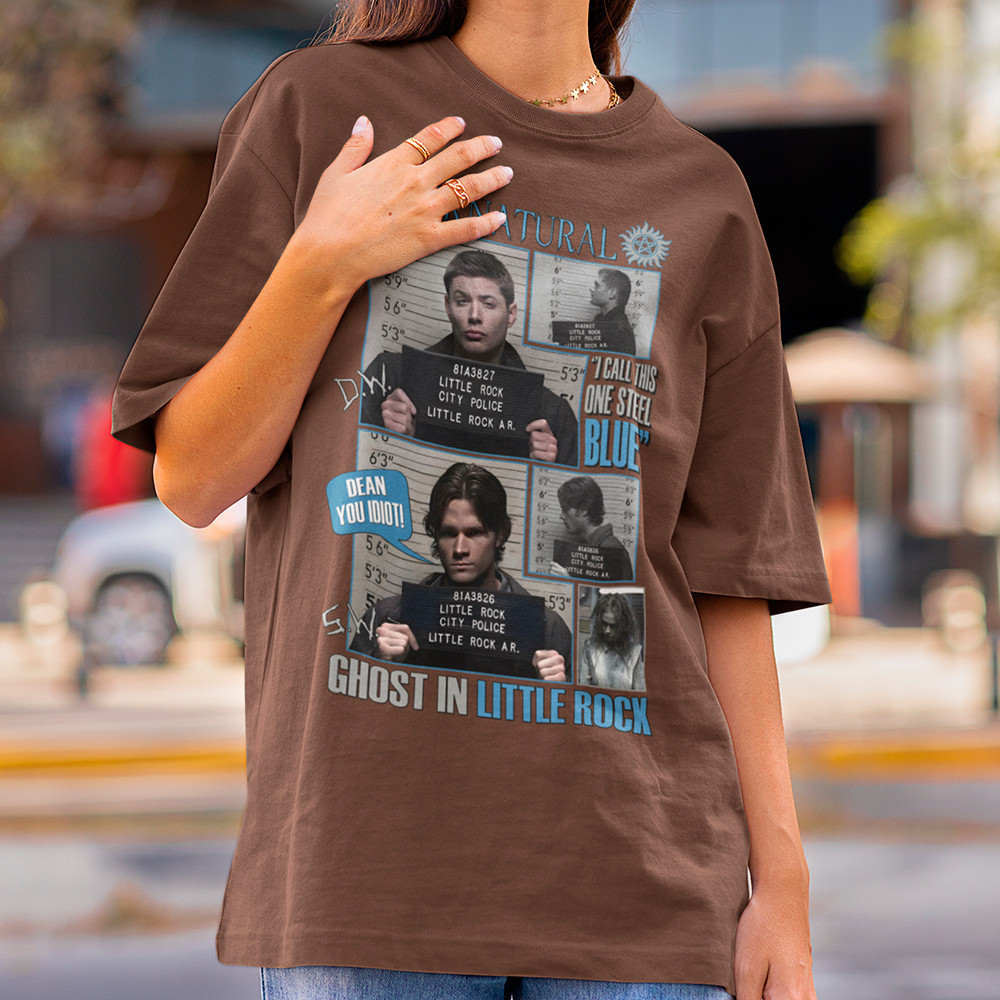 Camiseta Feminina Supernatural Dean E Sam Winchester Little Rock Hunters Camisa Algodão Premium 30.1