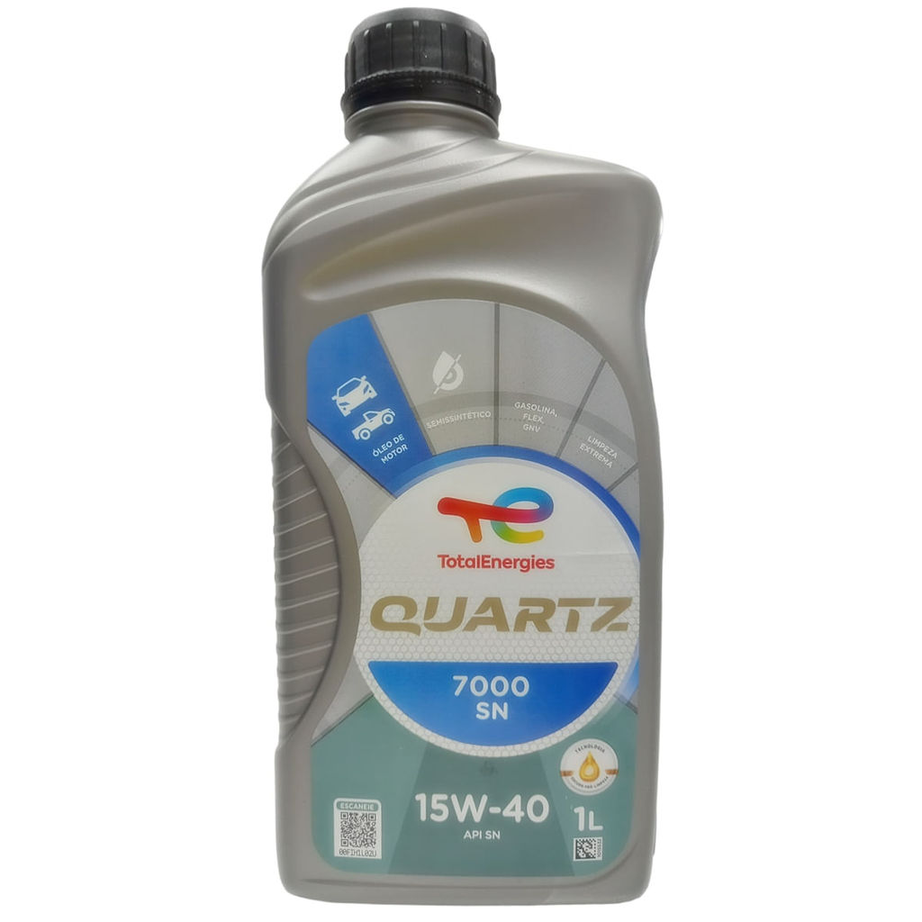 Óleo Lubrificante do Motor Total Quartz API SN 7000 15W40 SN Semissintético 1L em Oferta na Shopee