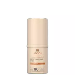 Adcos Fotoproteção Diária FPS 80 Stick Beige - Protetor Solar Facial com Cor 17g