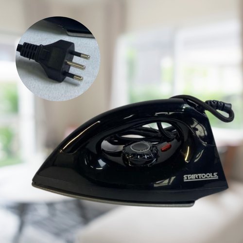 Ferro Passar Roupa Seco Leve Potente Uso Residencial Compacto Preto 127V