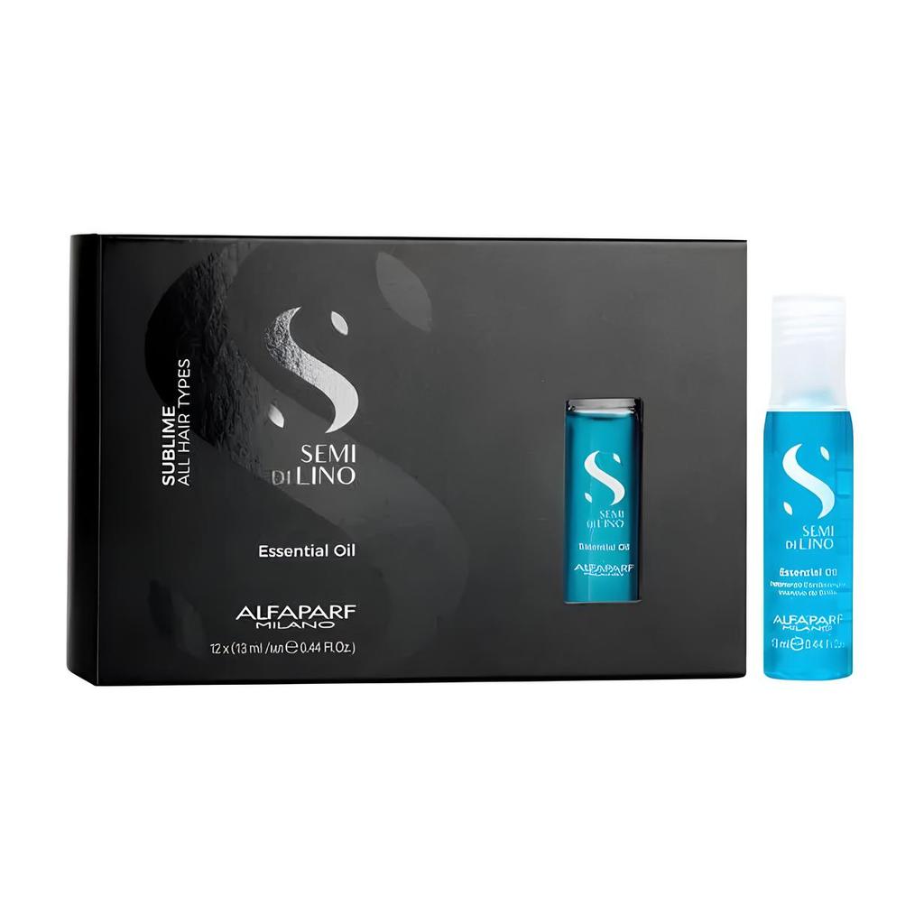 Alfaparf Semi Di Lino Essential Oil Kit Com 12 Ampolas Azul