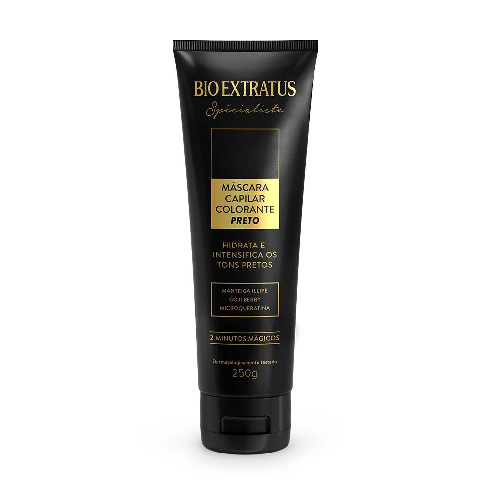 Máscara Spécialiste Colorante Preto 250g Bio Extratus em Oferta na Shopee
