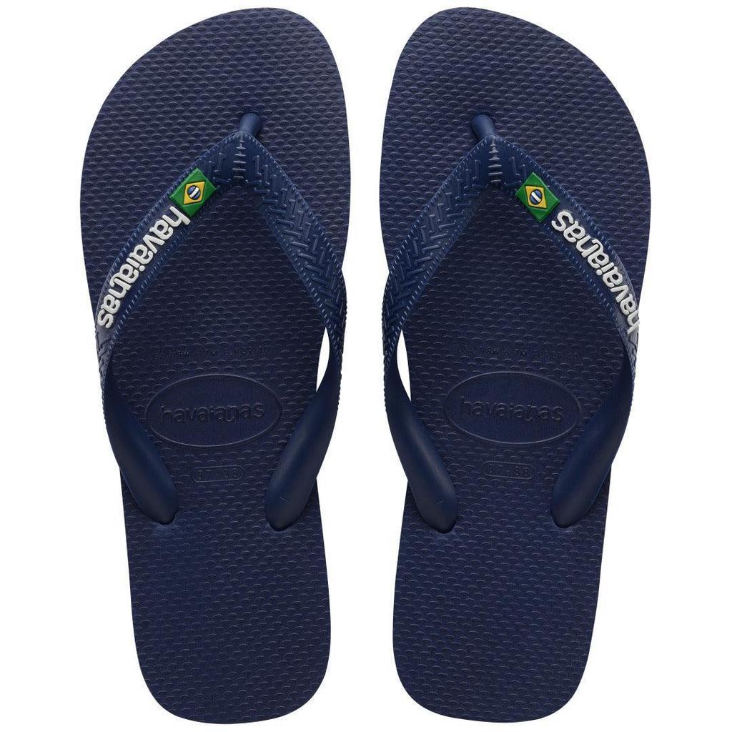 Chinelo Havaianas Brasil Logo Marinho