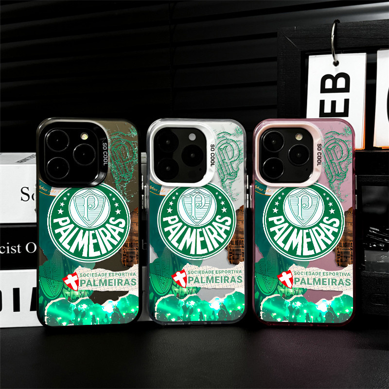 Capinha de celular Crachá Palmeiras futebol para Samsung A15 A16 A14 A13 A17 A07 A05 A55 A35 S24 Ultra S25 Ultra capinha