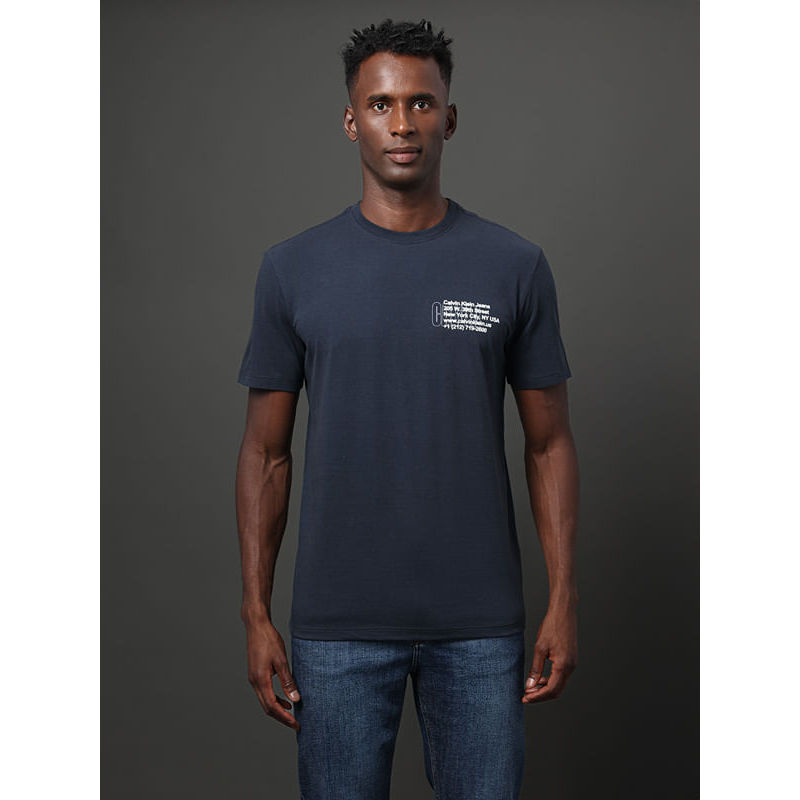 Camiseta Masculina Ny Address Calvin Klein Jeans - Marinho