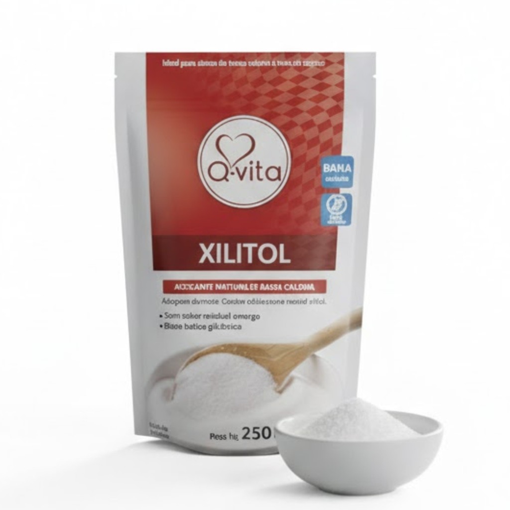 Adoçante 100% Natural Xilitol Q-VITA 250g