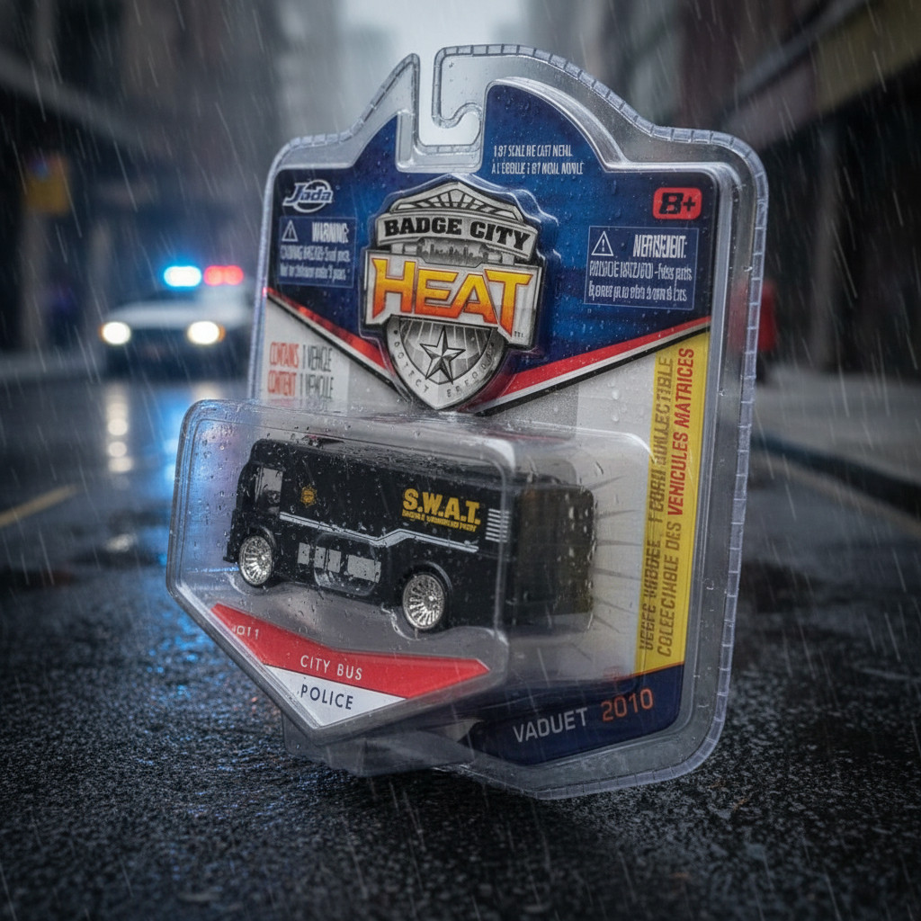 Carrinho Miniatura Jada SWAT Polícia Americana Metal Escala 1:87 Edição Limitada Raro colecionador