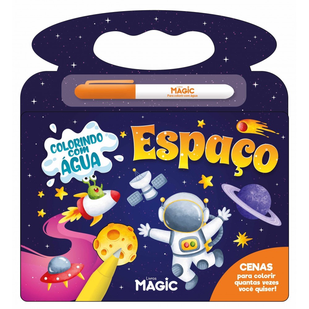 Livro Colorindo Com Água Espaço
