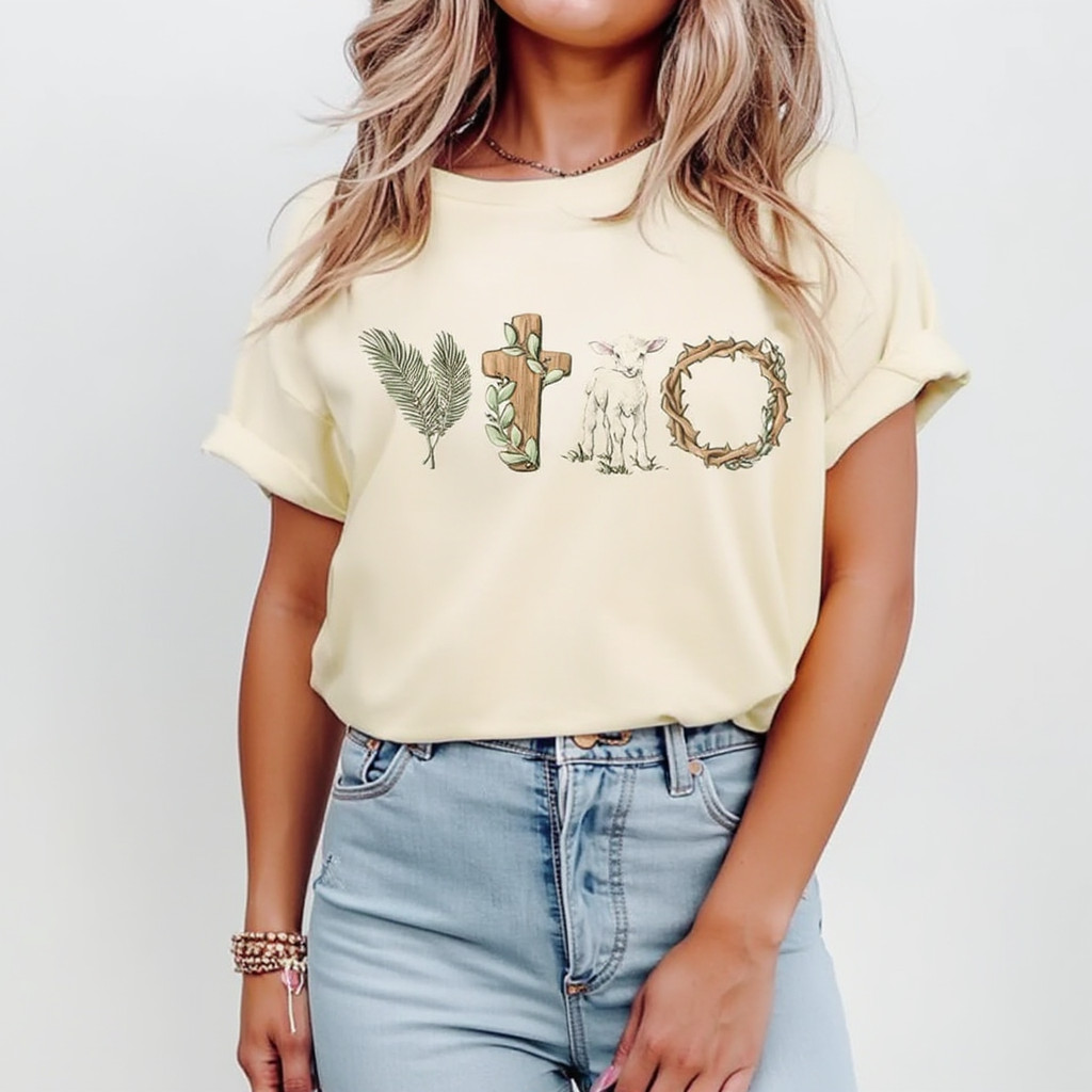 T-Shirt Baby Look Coelho da Pascoa Blusinha Feminina 100% Algodão CI em Oferta na Shopee