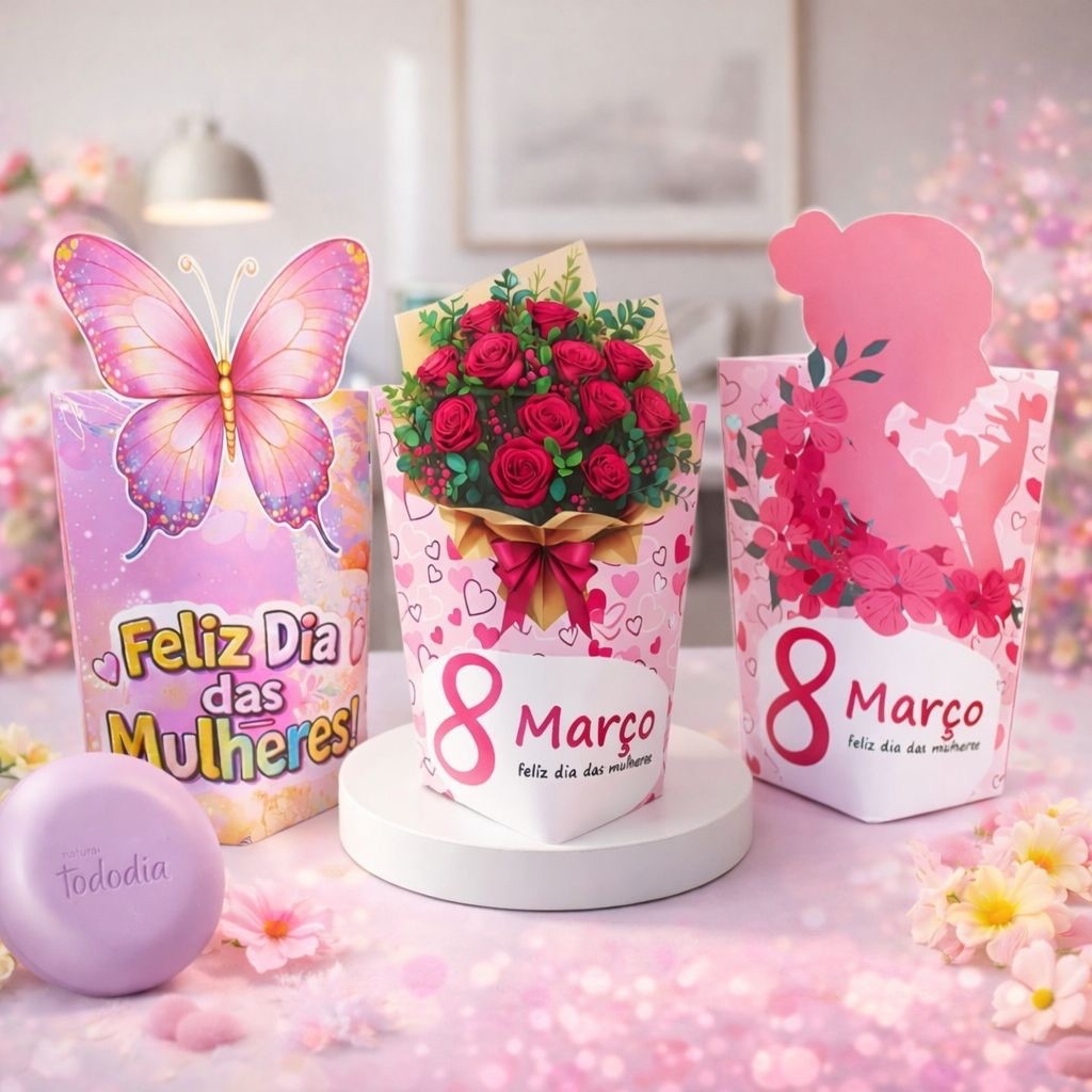 Kit 15 a 60 Unid Caixinhas Dia Das Mulheres em Oferta na Shopee