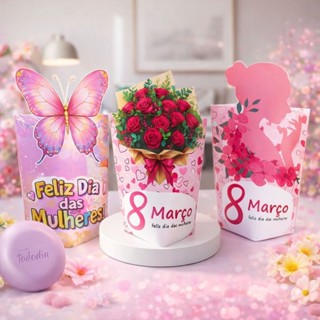 Kit 15 a 60 Unid Caixinhas Dia Das Mulheres em Oferta na Shopee