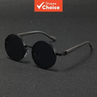 Óculos De Sol Redondos Com Armação De Metal Ultraleve Proteção UV Uso Diário Para Homens E Mulheres em Oferta na Shopee