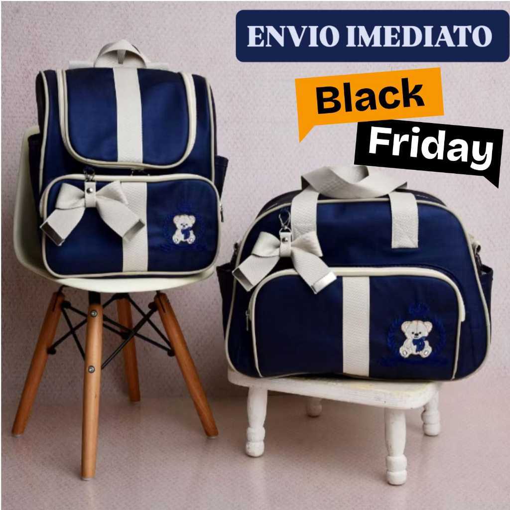 kit bolsa maternidade 2 peças Mamãe bebê menino/menina, mala Grande com Mochila Maternidade 2 em 1
