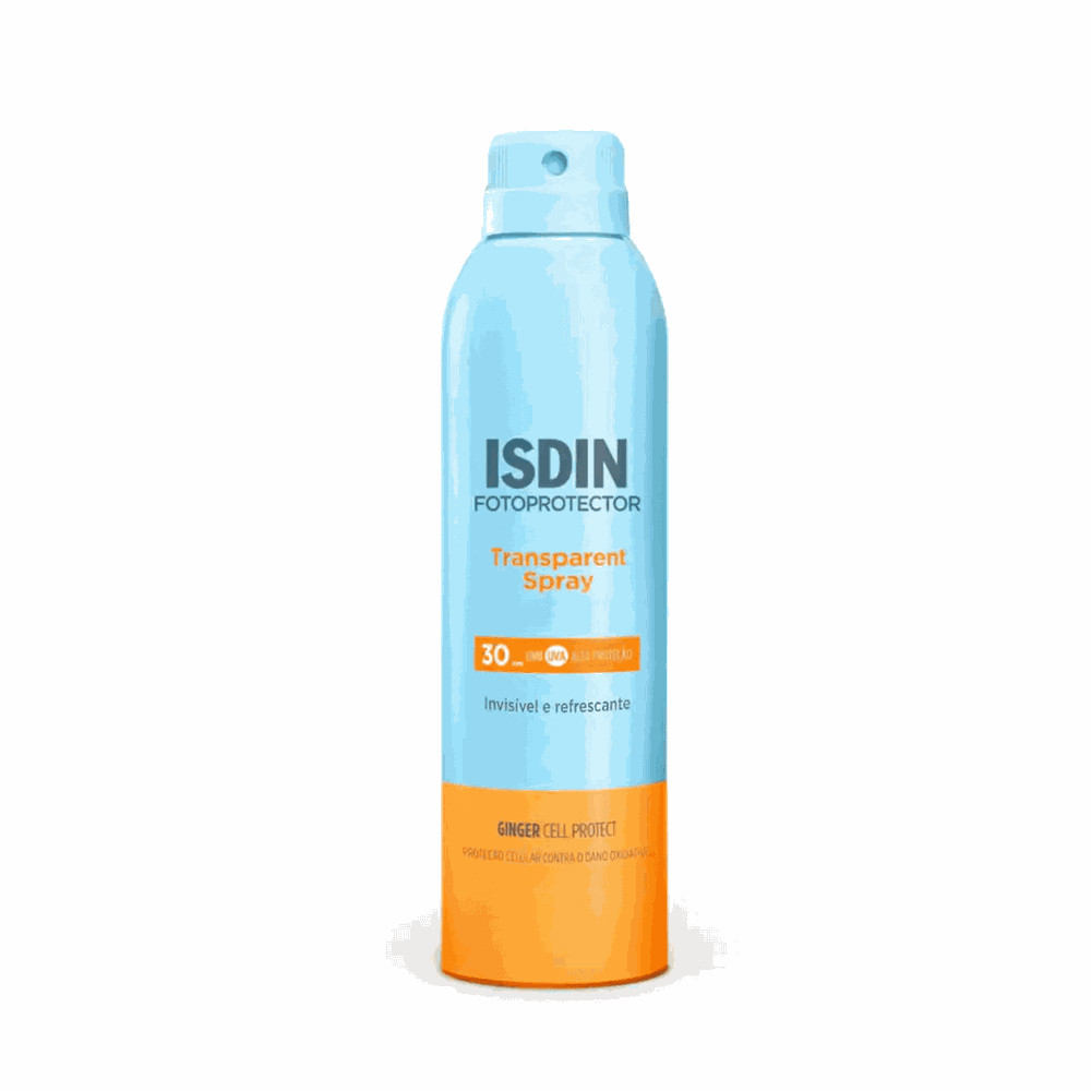 Protetor Corporal Isdin Transparent Spray fps 30 Invisível e Refrescante 250ml