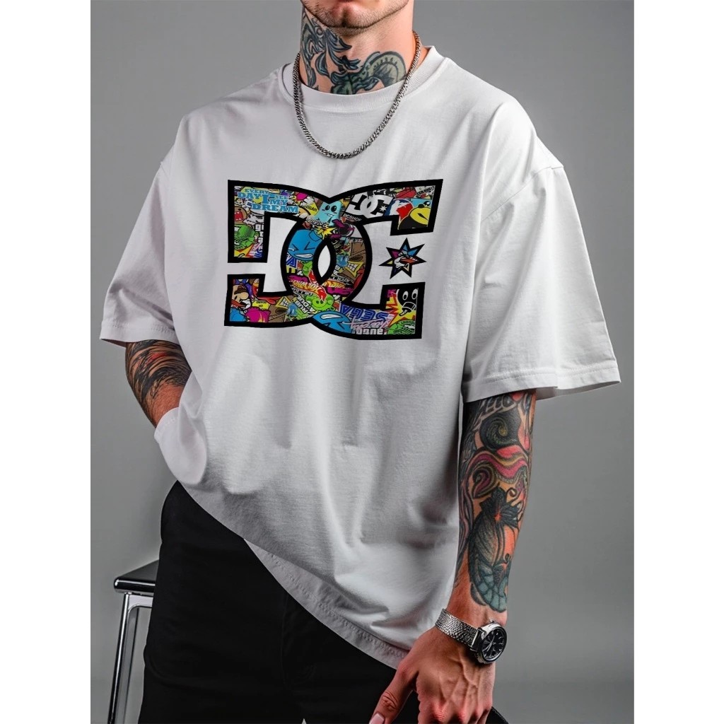 Camiseta Masculina Streetwear Graffiti Vibes Estampada Lançamento Camiseta 100% Algodão Camisetão - Excelencia
