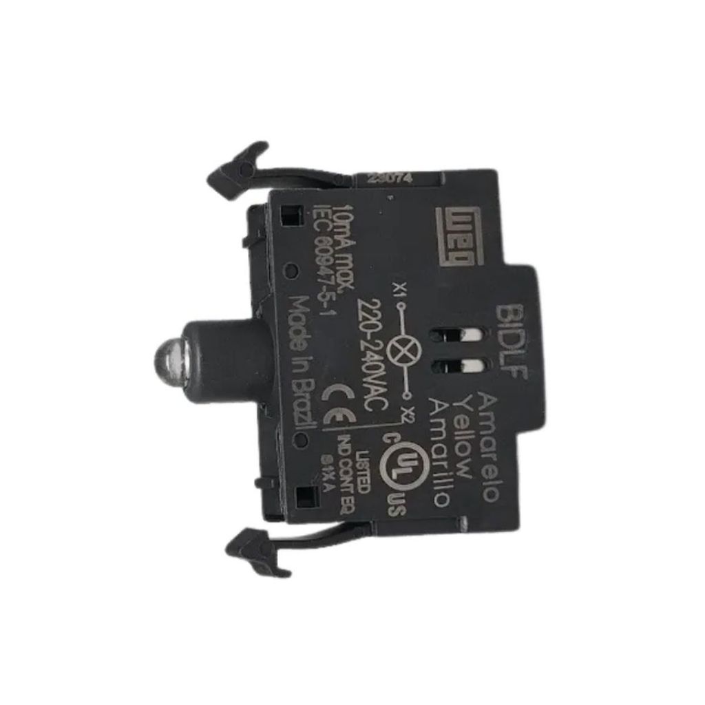 Bloco Contato Iluminado Led P/Botão/Sinaleiro 220-240V Weg