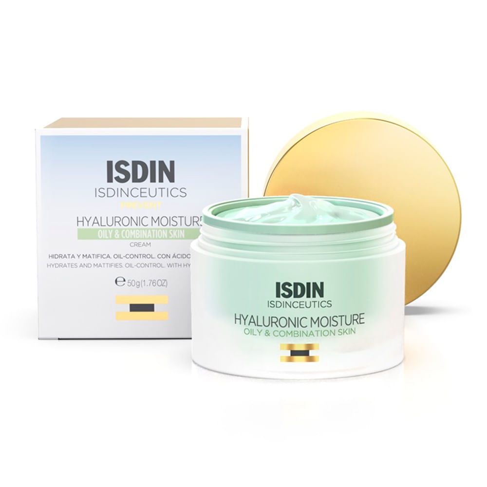 Creme Anti-Idade Isdin Isdinceutics Hyaluronic Moisture Oily Skin 50g em Oferta na Shopee