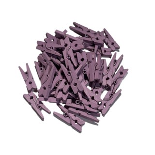 Mini Pregador Prendedor de Madeira Roxo Lilás Lavanda 2,5 cm para Fotos Artesanato Scrapbook em Oferta na Shopee