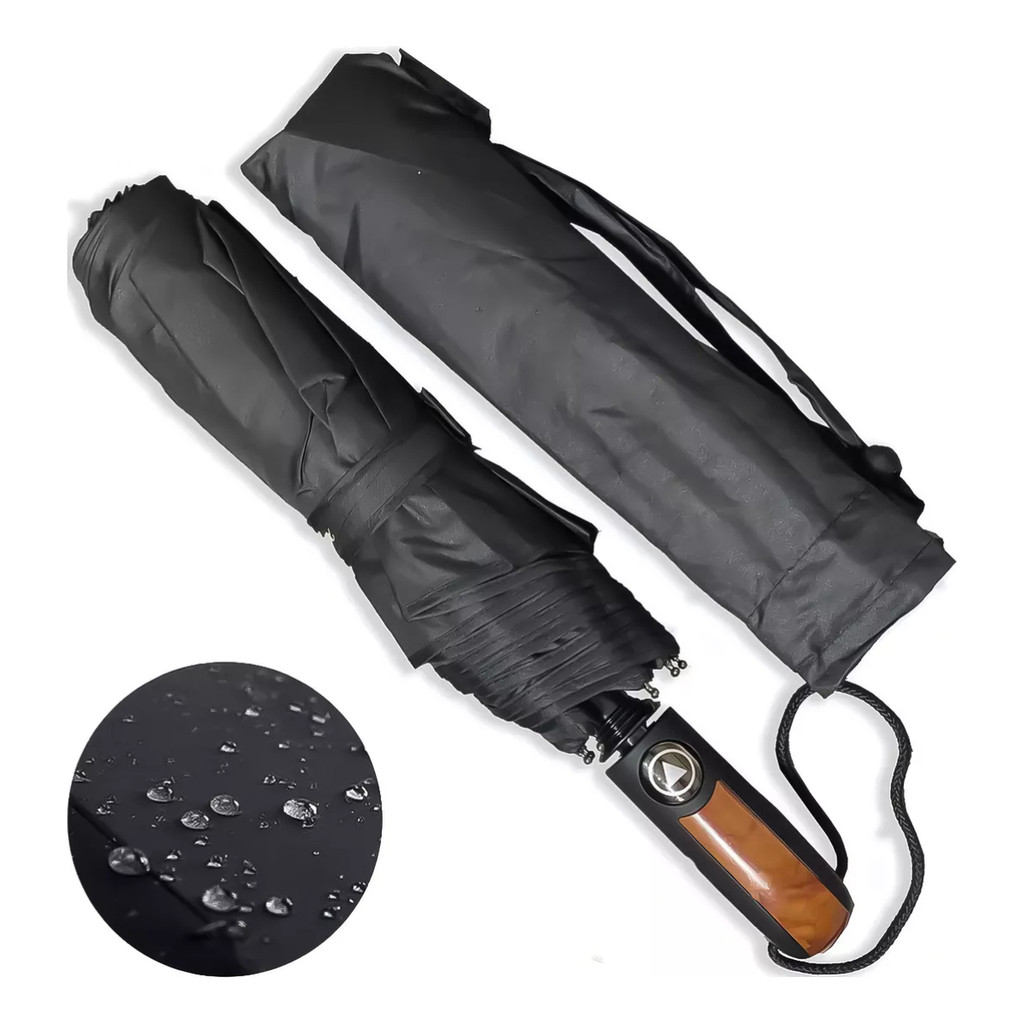 Guarda Chuva Automático Reforçado Cabe Na Bolsa Contra Vento Sombrinha abre e fecha