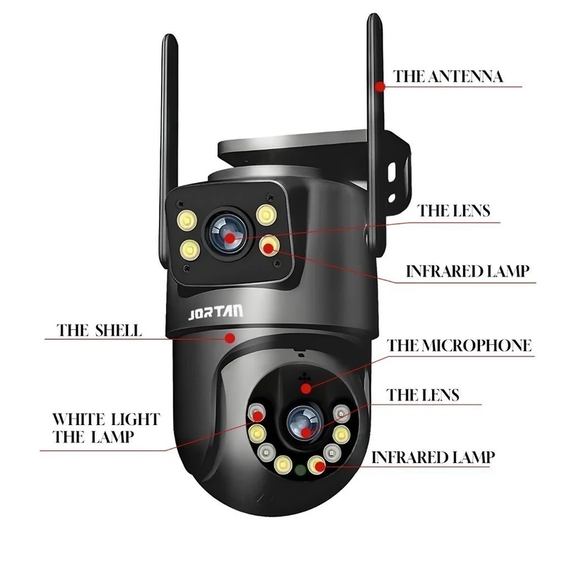 Câmera IP WiFi Yoosee 360 com Lente Dupla à Prova de Água IP66 — foto 4