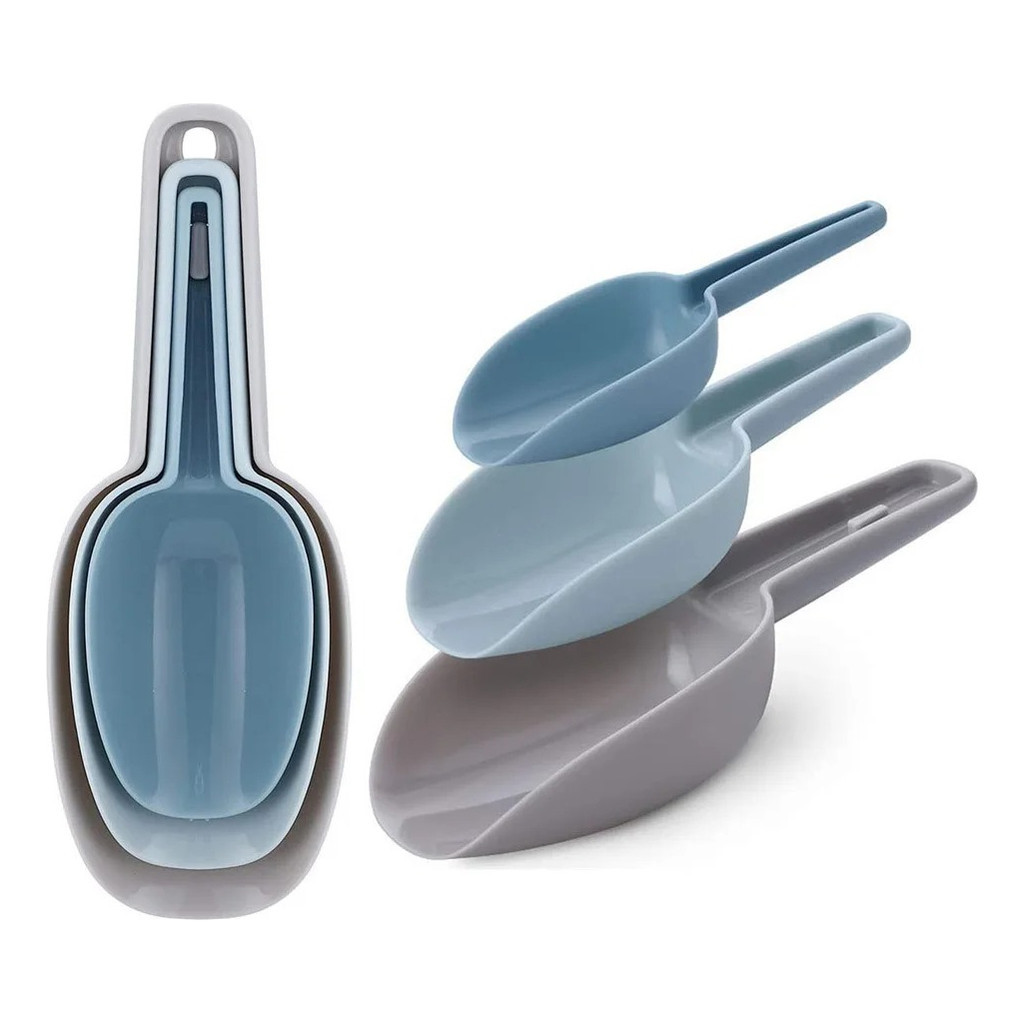 Conjunto 3 Conchas Pegador De Gelo E Cereais