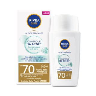 Protetor Solar Facial Nivea Sun Controle Acne FPS70 40g em Oferta na Shopee