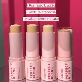 Base em Bastão Stick Ruby Rose Perfect Blend – Acabamento Natural – Linha Rosa