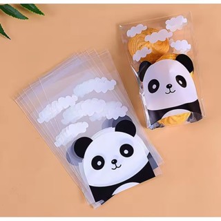 100pcs Sacos de Panda De Biscoitos De Embalagem Plástico Autoadesivo De Alimentos Infantil em Oferta na Shopee