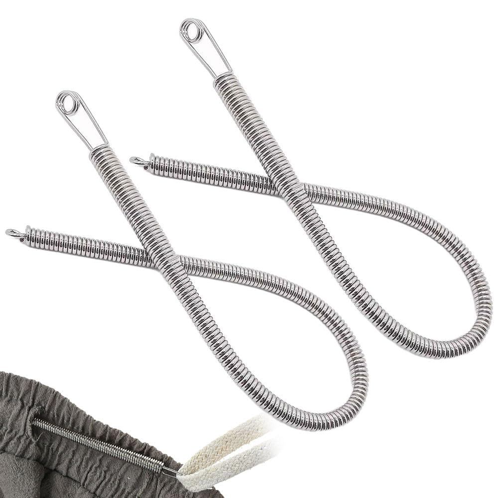 1/3 Pçs Dobrável Primavera Cordão Threader Flexível Metal Elástico Corda Rosqueamento Ferramenta Para Sweatpants Hoodies