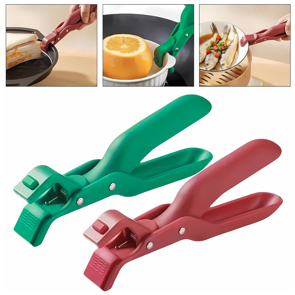 Kit Pegador de Panela Forma Assadeira Quente Pinça Multiuso Segura 2 UND