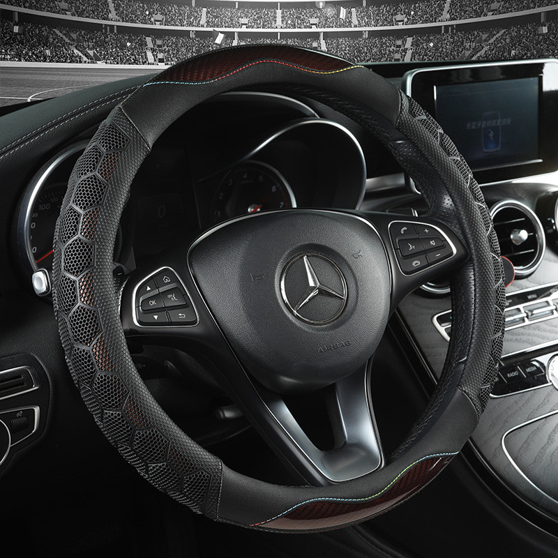 Novo futebol Pidding Anti-deslizamento capa de volante do carro Interior esportes Universal guiador capa  