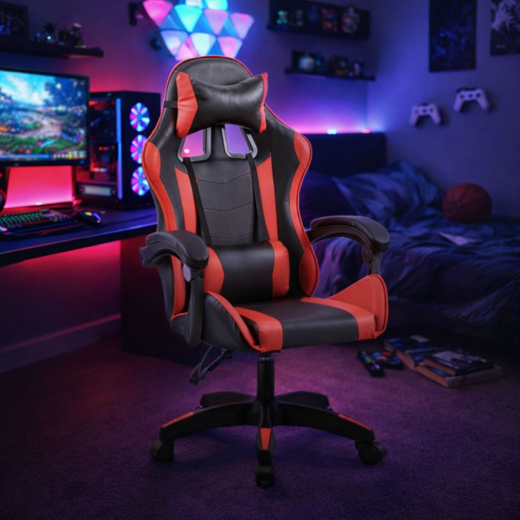 Cadeira Gamer Executiva Ergonômica Reclinável para Setup Escritório Home Office Conforto Premium