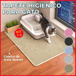 Tapete Higiênico para Gato Areia Anti sujeira Várias Cores Impermeável Pet