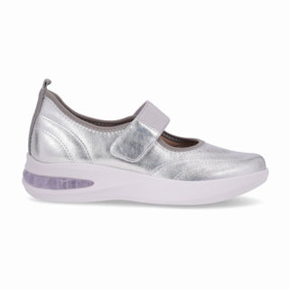 Tênis SoftStep Médio Prata com Cinza em Oferta na Shopee