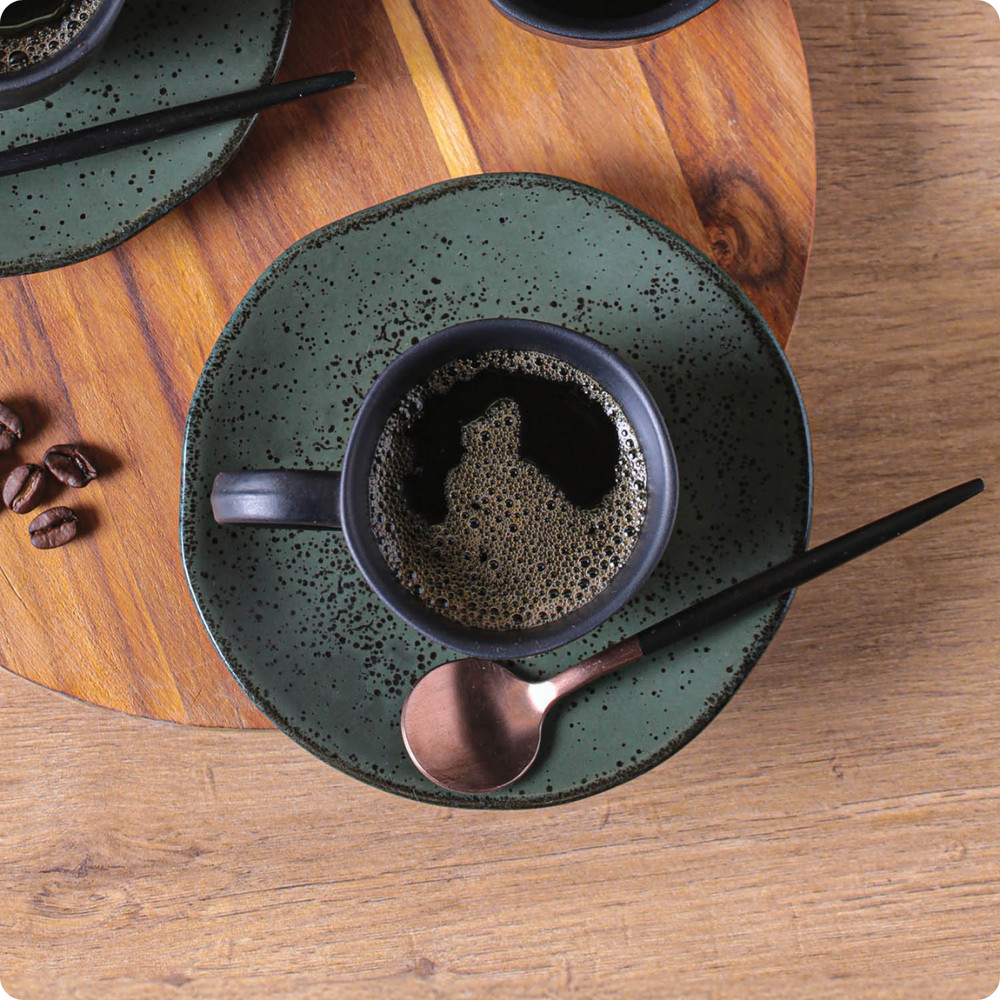 Xícara De Café Com Pires Orgânico Arauco 120Ml Porto Brasil — imagem 2 de 2